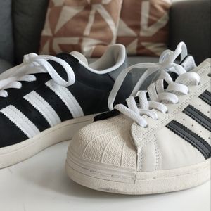 Adidas Superstar Adv split cloud black and White Sneakers 9.5